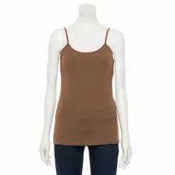 Women's Sonoma Goods For Life® Everyday Built-In Support Camisole 88 Women's Sonoma Goods For Life® Everyday Built-In Support Camisole -Sonoma Goods For Life Shop 2433356 Chestnut Brown