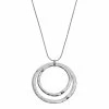 Sonoma Goods For Life™ Long Hammered Double Ring Pendant Necklace