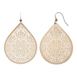 Sonoma Goods For Life™ Filigree Teardrop Earrings