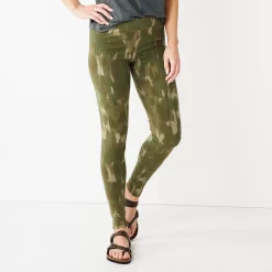 Women's Sonoma Goods For Life® Midrise Leggings 37 Women's Sonoma Goods For Life® Midrise Leggings -Sonoma Goods For Life Shop 2946661 Olive Water Wash