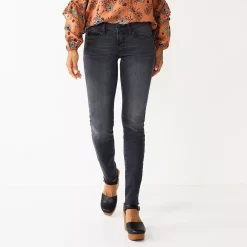 Women's Sonoma Goods For Life® Supersoft Stretch Midrise Skinny Jeans 38 Women's Sonoma Goods For Life® Supersoft Stretch Midrise Skinny Jeans -Sonoma Goods For Life Shop 2954787 Gray Raw Hem