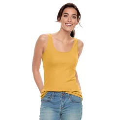 Women's Sonoma Goods For Life® Tunic Layering Tank Top -Sonoma Goods For Life Shop 2979874 Cider Yellow
