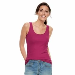 Women's Sonoma Goods For Life® Tunic Layering Tank Top -Sonoma Goods For Life Shop 2979874 Dark Pink