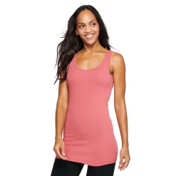 Women's Sonoma Goods For Life® Tunic Layering Tank Top -Sonoma Goods For Life Shop 2979874 Deep Pink