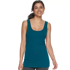 Women's Sonoma Goods For Life® Tunic Layering Tank Top -Sonoma Goods For Life Shop 2979874 Mystery Teal