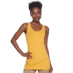 Women's Sonoma Goods For Life® Tunic Layering Tank Top -Sonoma Goods For Life Shop 2979874 Varsity Gold