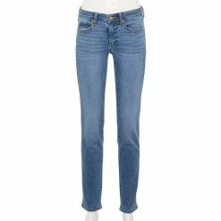 Women's Sonoma Goods For Life® Supersoft Midrise Straight-Leg Jeans -Sonoma Goods For Life Shop 3022856 Authentic Medium