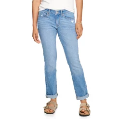 Women's Sonoma Goods For Life® Supersoft Midrise Straight-Leg Jeans -Sonoma Goods For Life Shop 3022856 Authentic Medium Wash