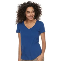 Petite Sonoma Goods For Life® Essential V-Neck Tee -Sonoma Goods For Life Shop 3053848 Bennet Navy