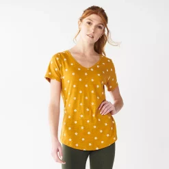 Petite Sonoma Goods For Life® Essential V-Neck Tee -Sonoma Goods For Life Shop 3053848 Vintage Daisy