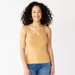 Women's Sonoma Goods For Life® Everyday Camisole -Sonoma Goods For Life Shop 3223700 Camel