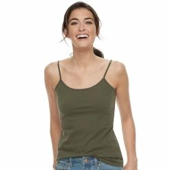 Women's Sonoma Goods For Life® Everyday Camisole -Sonoma Goods For Life Shop 3223700 Olive Night