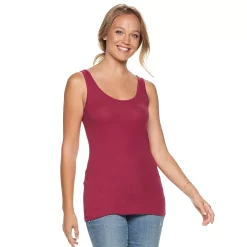 Women's Sonoma Goods For Life® Layering Tank 74 Women's Sonoma Goods For Life® Layering Tank -Sonoma Goods For Life Shop 3381138 Burgundy Ribbon