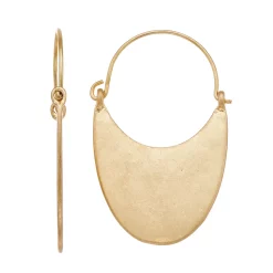 Sonoma Goods For Life™ Gold Tone Half Moon Earrings