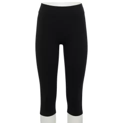 Women's Sonoma Goods For Life® Wide-Waist Capri Leggings -Sonoma Goods For Life Shop 3584124 Black