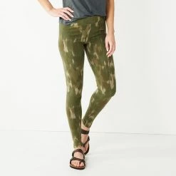 Petite Sonoma Goods For Life® Essential Leggings 22 Petite Sonoma Goods For Life® Essential Leggings -Sonoma Goods For Life Shop 3587570 Olive Water Wash