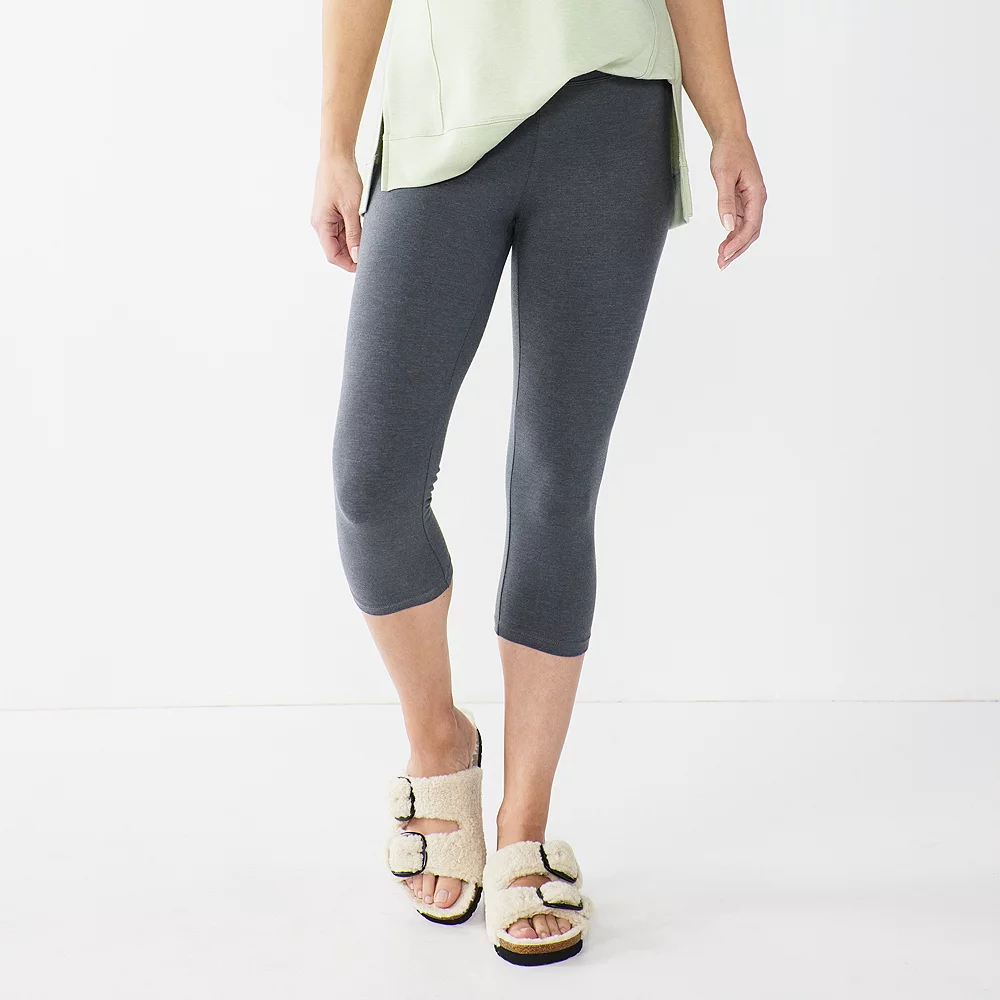 Petite Sonoma Goods For Life® Wide-Waist Capri Leggings 11 Petite Sonoma Goods For Life® Wide-Waist Capri Leggings - Image 11