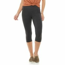 Petite Sonoma Goods For Life® Wide-Waist Capri Leggings 20 Petite Sonoma Goods For Life® Wide-Waist Capri Leggings -Sonoma Goods For Life Shop 3590181 Gray Heather