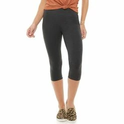 Petite Sonoma Goods For Life® Wide-Waist Capri Leggings 16 Petite Sonoma Goods For Life® Wide-Waist Capri Leggings -Sonoma Goods For Life Shop 3590181 Medium Heather Gray