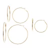 Sonoma Goods For Life™ Graduated Nickel Free Hoop Earring Set