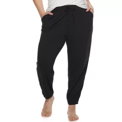 Plus Size Sonoma Goods For LifeĀ® Elastic Hem Essential Pajama Pants