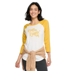 Women's Sonoma Goods For Life® Baseball Tee -Sonoma Goods For Life Shop 4008826 Keep On Keepen On