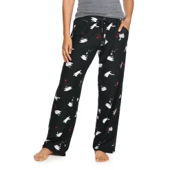 Women's Sonoma Goods For Life® Cozy Pajama Pants -Sonoma Goods For Life Shop 4211999 Black Cat