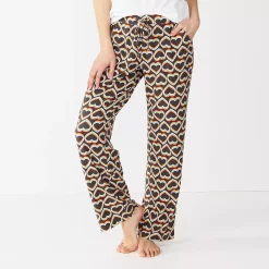 Women's Sonoma Goods For Life® Cozy Pajama Pants -Sonoma Goods For Life Shop 4211999 Black Heart