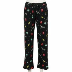 Women's Sonoma Goods For Life® Cozy Pajama Pants -Sonoma Goods For Life Shop 4211999 Black New Year
