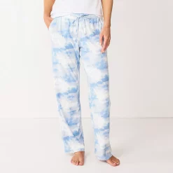 Women's Sonoma Goods For Life® Cozy Pajama Pants -Sonoma Goods For Life Shop 4211999 Blue Cloud Dye