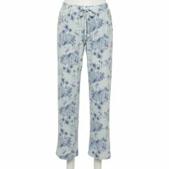 Women's Sonoma Goods For Life® Cozy Pajama Pants -Sonoma Goods For Life Shop 4211999 Blue Scenic