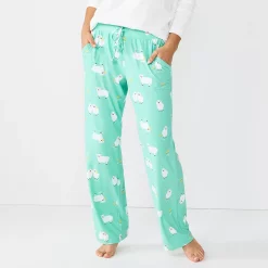 Women's Sonoma Goods For Life® Cozy Pajama Pants -Sonoma Goods For Life Shop 4211999 Mint Sheepish