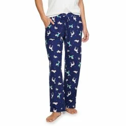 Women's Sonoma Goods For Life® Cozy Pajama Pants -Sonoma Goods For Life Shop 4211999 Navy Dogs