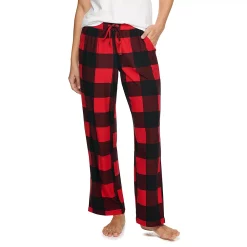 Women's Sonoma Goods For Life® Cozy Pajama Pants -Sonoma Goods For Life Shop 4211999 Red Buffalo
