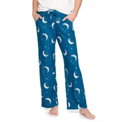 Women's Sonoma Goods For Life® Cozy Pajama Pants -Sonoma Goods For Life Shop 4211999 Teal Celestial