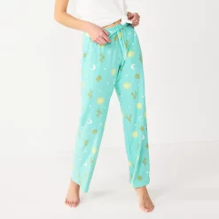 Women's Sonoma Goods For Life® Cozy Pajama Pants -Sonoma Goods For Life Shop 4211999 Turquoise Summer