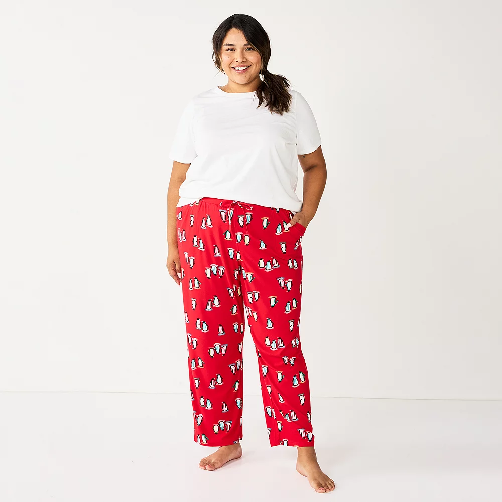 Plus Size Sonoma Goods For Life® Knit Pajama Pants 5 Plus Size Sonoma Goods For Life® Knit Pajama Pants - Image 5