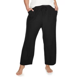 Plus Size Sonoma Goods For Life® Knit Pajama Pants 27 Plus Size Sonoma Goods For Life® Knit Pajama Pants -Sonoma Goods For Life Shop 4212360 Black