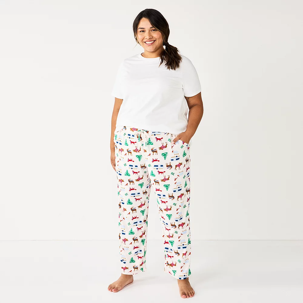 Plus Size Sonoma Goods For Life® Knit Pajama Pants 6 Plus Size Sonoma Goods For Life® Knit Pajama Pants - Image 6