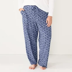 Plus Size Sonoma Goods For Life® Knit Pajama Pants 28 Plus Size Sonoma Goods For Life® Knit Pajama Pants -Sonoma Goods For Life Shop 4212360 Navy Quilt