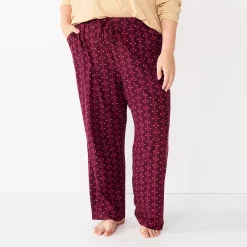 Plus Size Sonoma Goods For Life® Knit Pajama Pants 25 Plus Size Sonoma Goods For Life® Knit Pajama Pants -Sonoma Goods For Life Shop 4212360 Wine West Geo