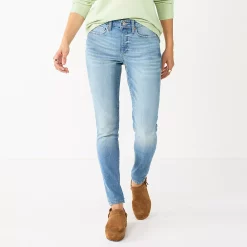 Women's Sonoma Goods For Life® Curvy High-Waisted Skinny Jeans -Sonoma Goods For Life Shop 4342530 Super Light Wash