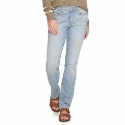 Women's Sonoma Goods For Life® Straight-Leg High-Waisted Curvy Jeans -Sonoma Goods For Life Shop 4380113 Mabry