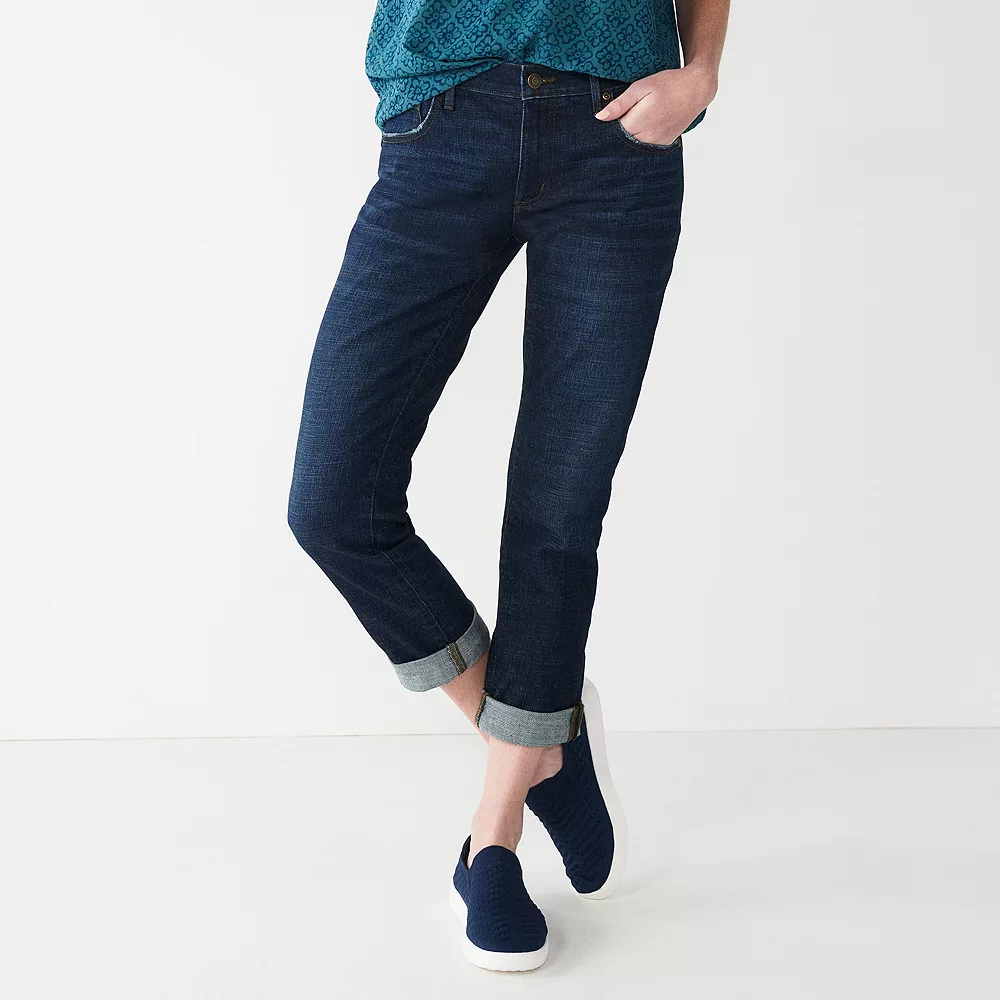 Women's Sonoma Goods For Life® Girlfriend Jeans 1 Women's Sonoma Goods For Life® Girlfriend Jeans