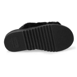 Women's Sonoma Goods For Life® Faux Fur Slide Slipper with Backstrap -Sonoma Goods For Life Shop 4797542 ALT3