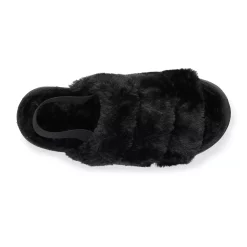 Women's Sonoma Goods For Life® Faux Fur Slide Slipper with Backstrap -Sonoma Goods For Life Shop 4797542 ALT4