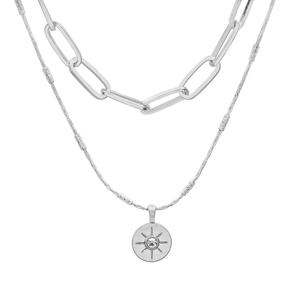 Sonoma Goods For Life® 2 Row Chain Necklace 2 Sonoma Goods For Life® 2 Row Chain Necklace - Image 2