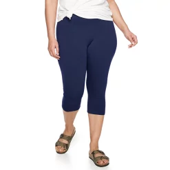 Plus Size Sonoma Goods For Life® Knit Capri Leggings -Sonoma Goods For Life Shop 4878367 Navy