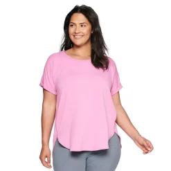 Plus Size Sonoma Goods For Life® Supersoft Short Sleeve Top -Sonoma Goods For Life Shop 4886368 Orchid Necklace