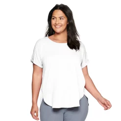 Plus Size Sonoma Goods For Life® Supersoft Short Sleeve Top -Sonoma Goods For Life Shop 4886368 White